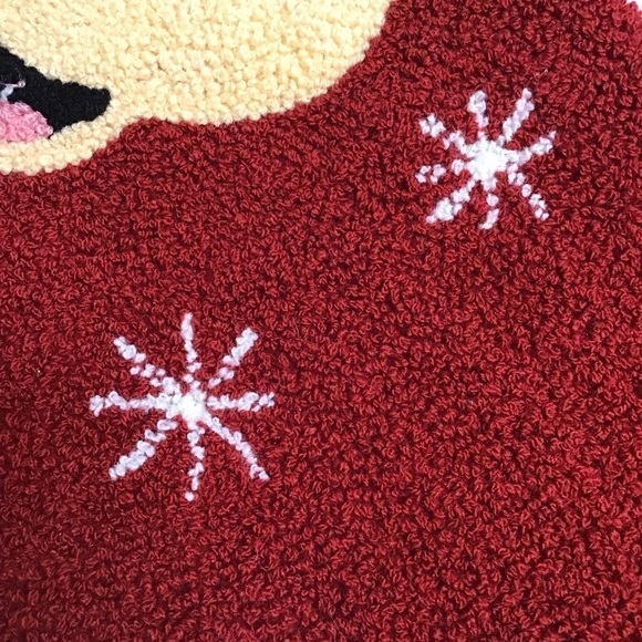 Disney Parks Santa Mickey Mouse Christmas Stocking HoHoHo Holly Snow Holiday Red - Picture 8 of 16